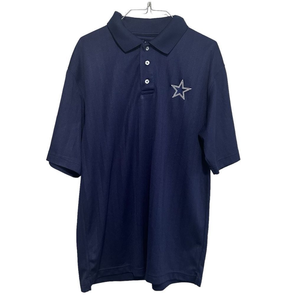 Dallas Cowboys Navy Blue Golf Polo Men Size Medium‎